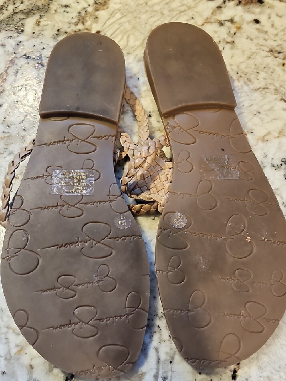 Jessica Simpson Braided Thong Sandals in Tan - Picture 4 of 5